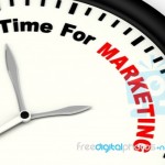 time-for-marketing-message-showing-advertising-and-sales-100144361